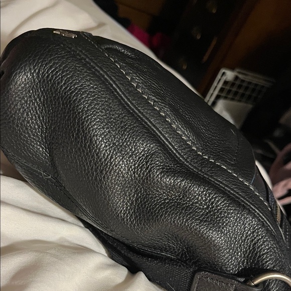 The Sak Black Pebbled Genuine Leather Shoulder Bag - Picture 7 of 10